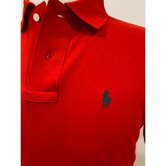 New Without Tags POLO Ralph Lauren 100% Cotton RED w Green Embroidered Pony XL - Picture 2 of 7